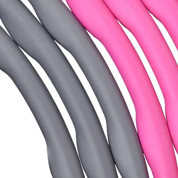 Hula hoop with massager Springos FA0067 100 cm pink-grey