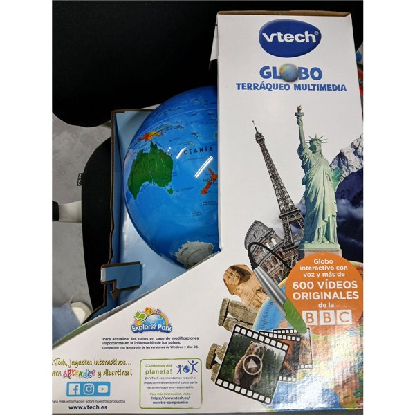 Interactive Earth Globe Vtech Video 30 x 38 x 30 cm