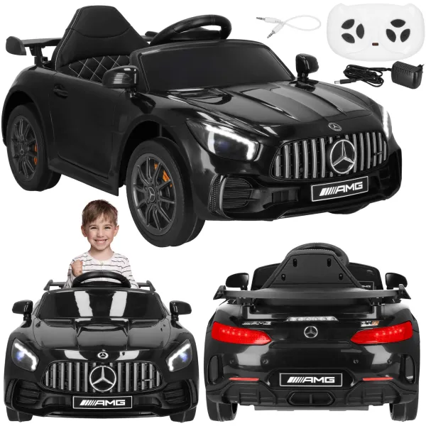 Auto with battery Mercedes GTR-S electric children's car toy with remote control Springos KC0012