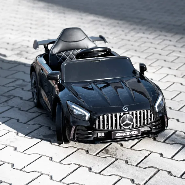 Mašīnīte ar akumulatoru Mercedes GTR-S elektriskais bērnu auto rotaļlieta ar pulti Springos KC0012