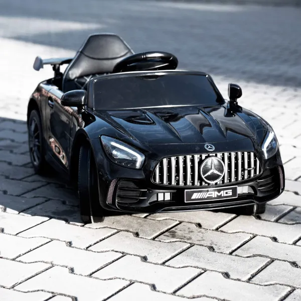 Auto with battery Mercedes GTR-S electric children's car toy with remote control Springos KC0012