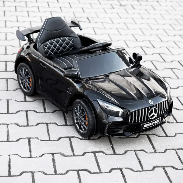 Mašīnīte ar akumulatoru Mercedes GTR-S elektriskais bērnu auto rotaļlieta ar pulti Springos KC0012