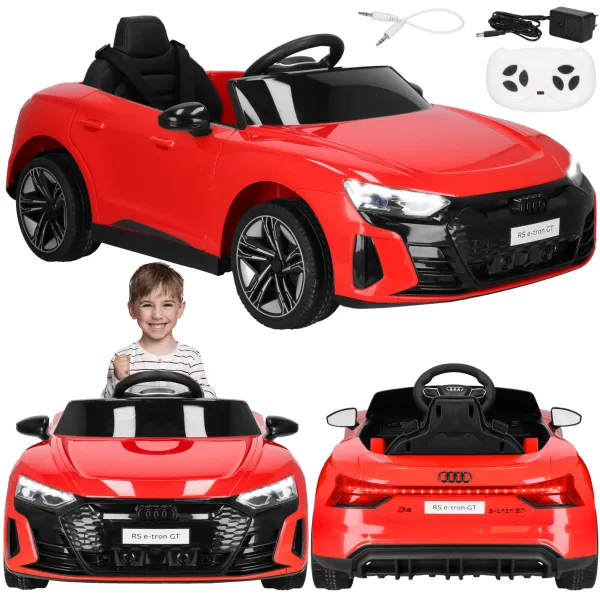 Pikkuauto akulla Audi sähköauto lapsille lelu ajettava kaukosäätimellä Springos KC0013
