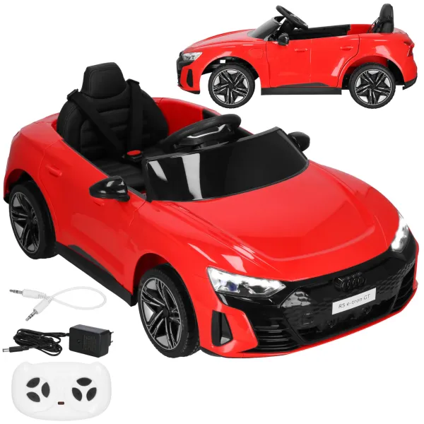Pikkuauto akulla Audi sähköauto lapsille lelu ajettava kaukosäätimellä Springos KC0013