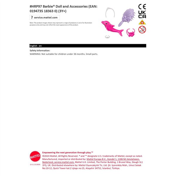 Doll Barbie Malibú Articulated Mermaid