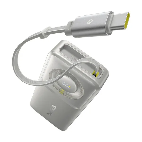 Powerbank Baseus OS Free2Pull 10000mAh 30W +cable (grey)