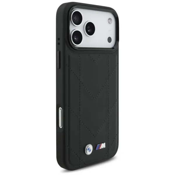 BMW M Quilted Logo MagSafe - iPhone 17 Pro Max Case (Black)