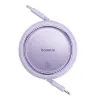 USB Cable Baseus Free2Pull USB-C to iP 20W 1m (purple)