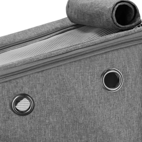 Pet Carrier Backpack for Dogs, Cats, Travel Bag for Animals Springos PA0232 39 x 28 x 27 cm Grey
