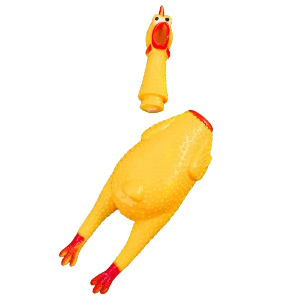 Rubber Dog Toy, Squeaky Chicken Springos PA0272 37 cm