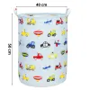 Корзина для хранения игрушек и одежды Springos HA0138, 63 л, с ручками, голубая