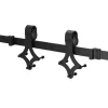 Sliding door system Springos HA5002, 183 cm, rail up to 100 kg, barn door, steel, black