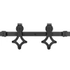 Sliding door system Springos HA5002, 183 cm, rail up to 100 kg, barn door, steel, black