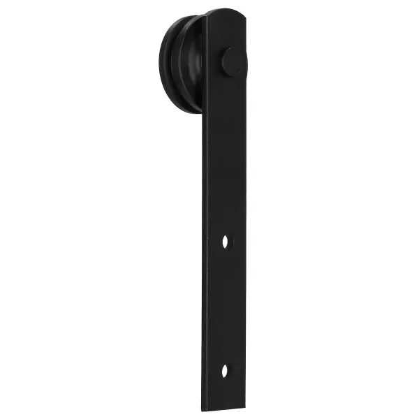 Sliding door system Springos HA5009, 183 cm, rail up to 100 kg, barn door, steel, black