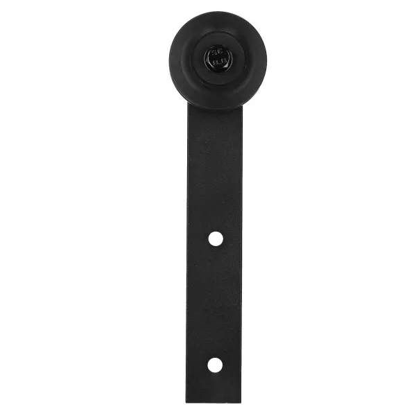 Sliding door system Springos HA5009, 183 cm, rail up to 100 kg, barn door, steel, black