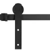 Sliding door system Springos HA5009, 183 cm, rail up to 100 kg, barn door, steel, black