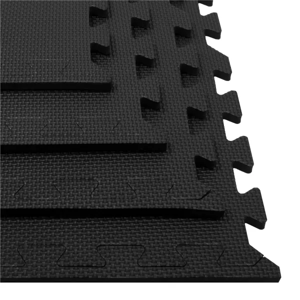Treeningmatt pusletükkidega Springos FM0001 60x60 cm must 4 tk