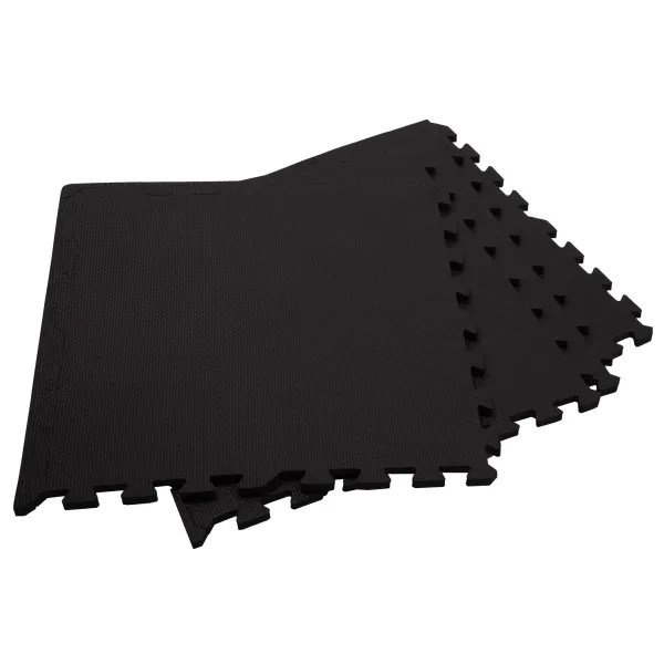 Treeningmatt pusletükkidega Springos FM0001 60x60 cm must 4 tk