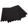 Exercise Mat Puzzle Springos FM0001 60x60 cm Black 4 pcs