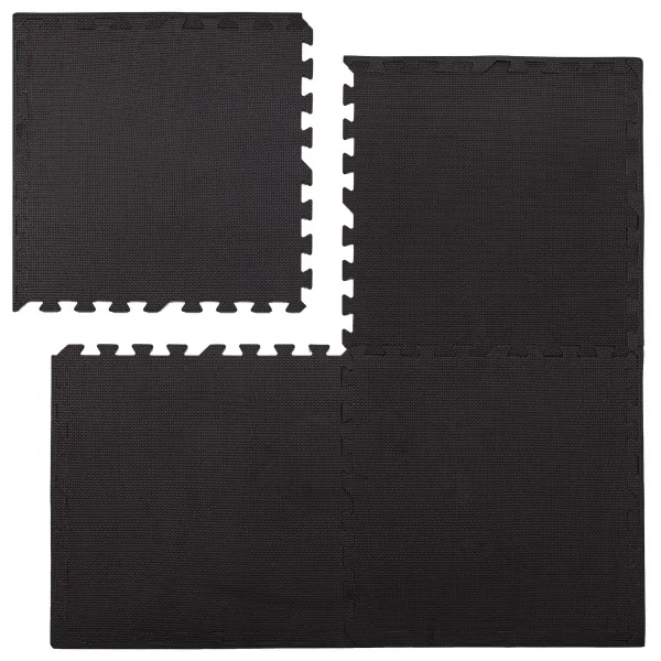 Treeningmatt pusletükkidega Springos FM0001 60x60 cm must 4 tk
