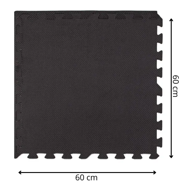 Harjoitusmatto palapeli Springos FM0001 60x60 cm musta 4 kpl