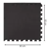 Treeningmatt pusletükkidega Springos FM0001 60x60 cm must 4 tk