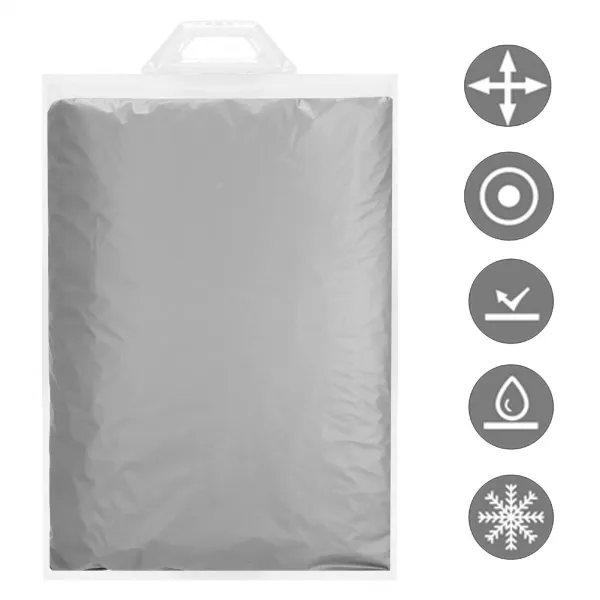Automobilio uždangalas Springos GA2004, 480x175x150 cm, atsparus vandeniui, visureigis, pilkas