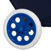 Dārza atpūtas krēsls Springos GC0044, saliekams, ar riteņiem un jumtiņu, tumši zils