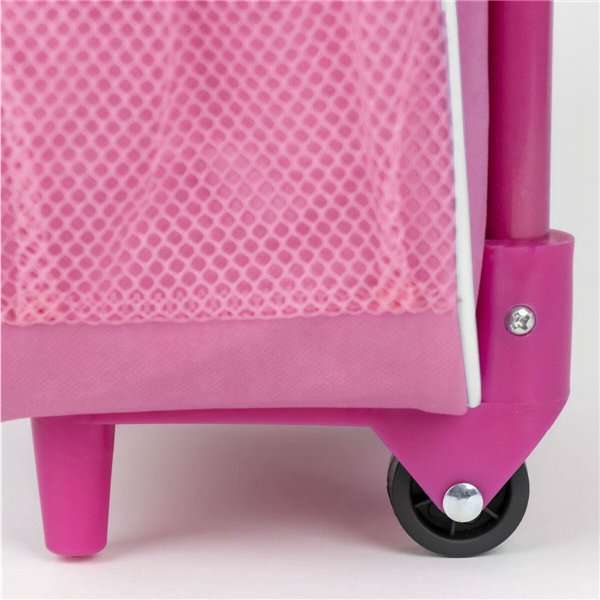 School Rucksack with Wheels Minnie Mouse