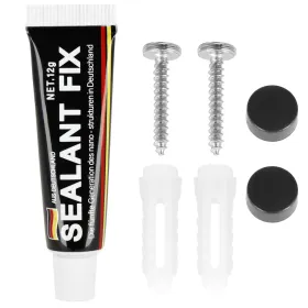 Seinale kinnitatav vannitoa konksuriiul Springos HA5179, 5 konksu, must alumiinium