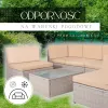 Модульный комплект садовой мебели Springos GF0064 журнальный столик и 6 модулей, бежевый