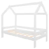 Кровать-домик Springos BD01 WHITE, 160x80 см, деревянная детская кровать