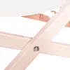 Садовый шезлонг Springos DC0001 WH, деревянный, регулируемый в 3 положениях, обивка из белой ткани