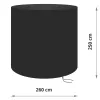 Pakabinamos kėdės užvalkalas Springos HC0035 250x260cm, atsparus vandeniui, juodas
