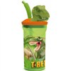 Cup with Straw Stor T-Rex Green