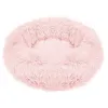 Лежанка для собаки и кошки Springos PA0101, 60 см, плюшевая, грязно-розовая