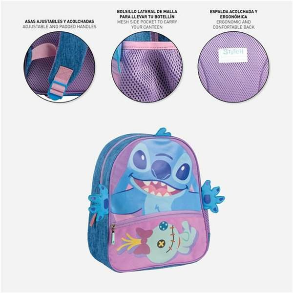 School Bag Stitch Blue