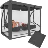 Mosquito net for garden swing Springos GS0026M, height 165 cm, grey