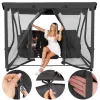 Mosquito net for garden swing Springos GS0026M, height 165 cm, grey