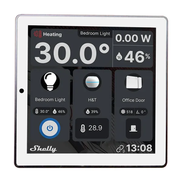Ohjauspaneeli Shelly WALL DISPLAY(WH)+BLUE HT(IVO)