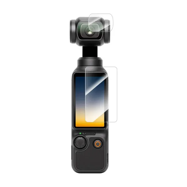 Tempered glass film TELESIN for DJI Osmo Pocket 3 (lens film x2 + LCD screen film x2)
