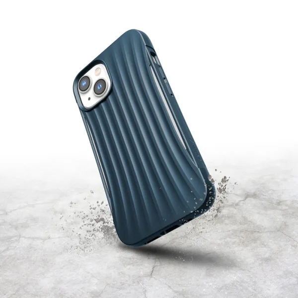 X-Doria Raptic Clutch - Biodegradable case for iPhone 14 (Drop-Tested 3m) (Blue)