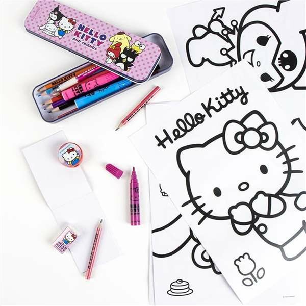 Drawing Set Hello Kitty White