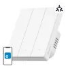 Smart wall switch SONOFF M5-3C-80W Matter (3-channel, to frame)