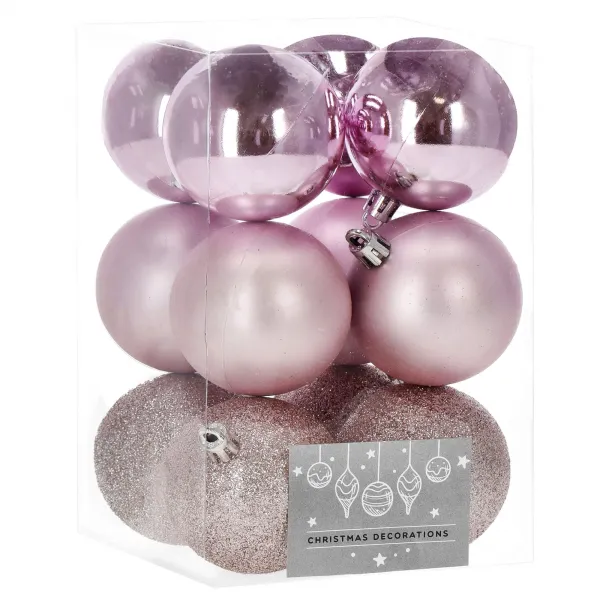 Ziemassvētku eglīšu rotājumu komplekts Springos CA0120 6 CM 12 PCS.
