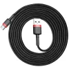 USB A - USB C kaapeli Baseus Cafule Musta 2 m