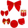 Рождественские банты Springos CA1310, 9,5 x 7,5 см, 6 шт.