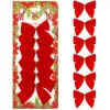 Рождественские банты Springos CA1310, 9,5 x 7,5 см, 6 шт.