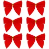Рождественские банты Springos CA1310, 9,5 x 7,5 см, 6 шт.
