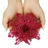 Bethlehem Star, Artificial Poinsettia Flower Springos CA1261 13 cm Pink with Glitter